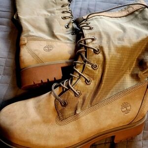 Timberland Tan Lace-Up Boots